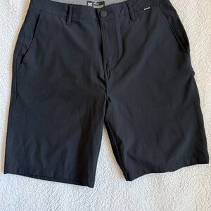 Hurley Men's Black Flat Front Shorts